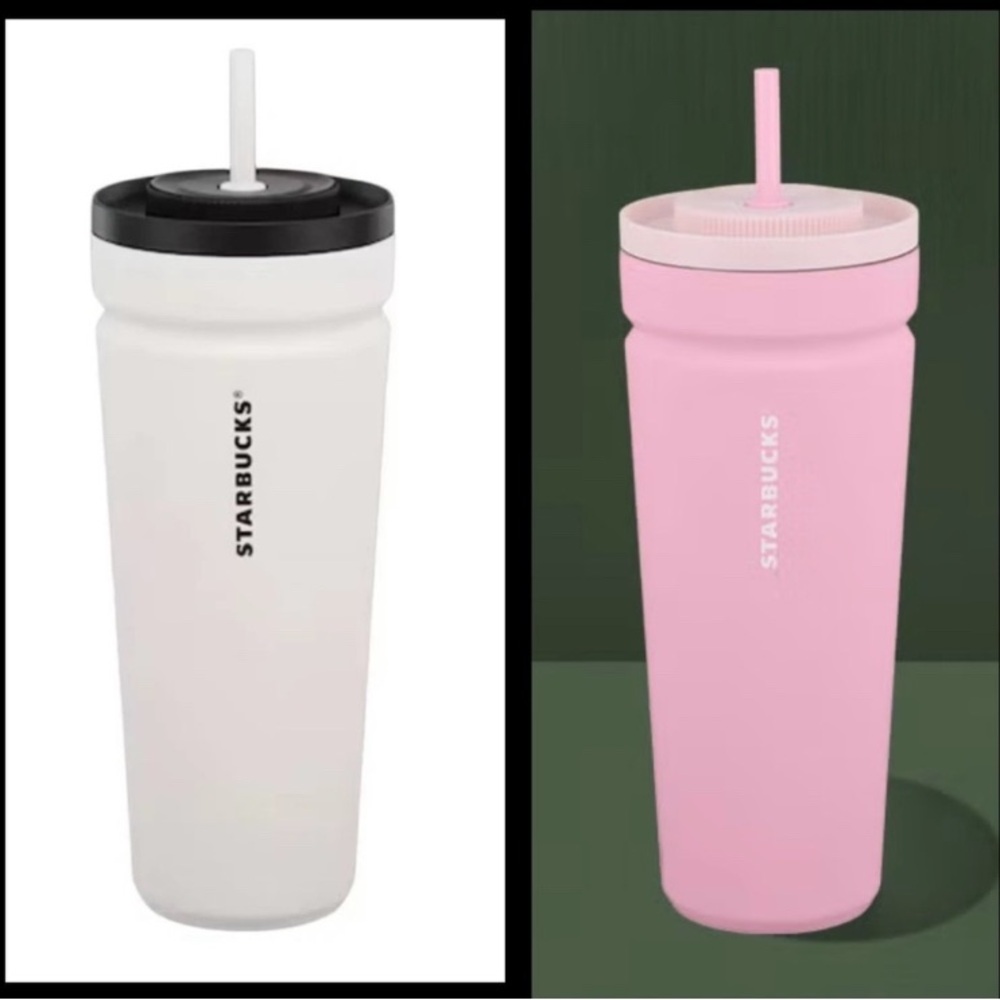 (2) Starbucks soft matte tumblers NWT